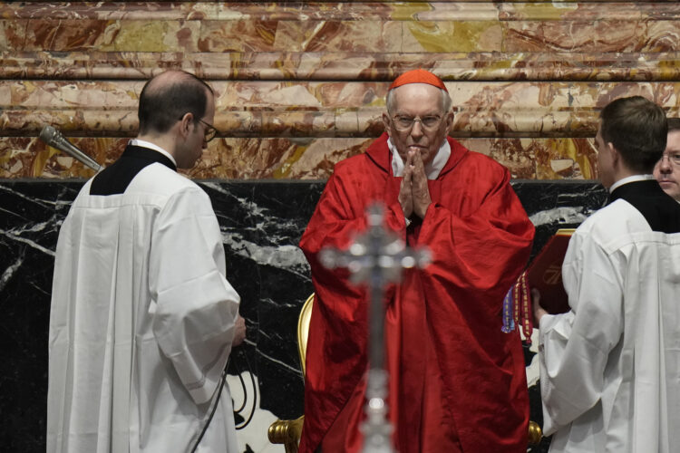 With Oscar-nominee ‘Conclave’ piquing interest, pope keeps dean of the College of Cardinals in place